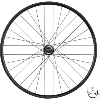 Komponent pro jízdní kolo Přední kolo FORCE XC Disc 7025973 (průměr 622mm, kotouč 6-děr) - Černá, 6 disc