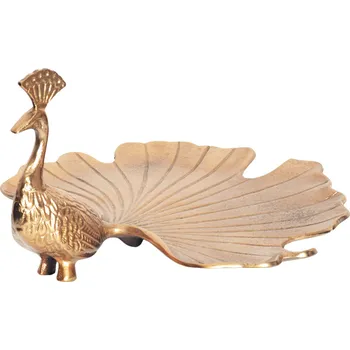 Mísa WILDLIFE PEACOCK 40 CM zlatá