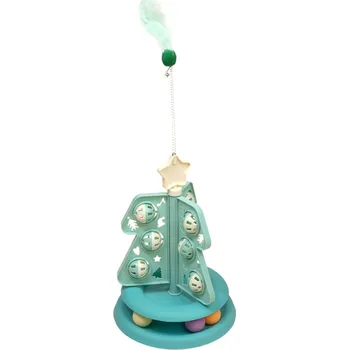 Hračka pro kočku TIAKI Vánoční stromeček 64 x 24 cm Mátová