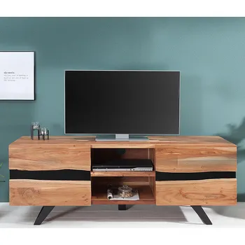 Televizní stolek TV stolek Amazonas 160 cm masiv akácie
