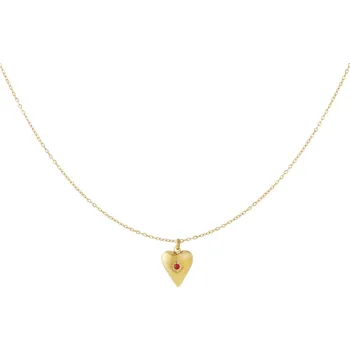 Náhrdelník Náhrdelník HEART Birthstone - Leden Gold