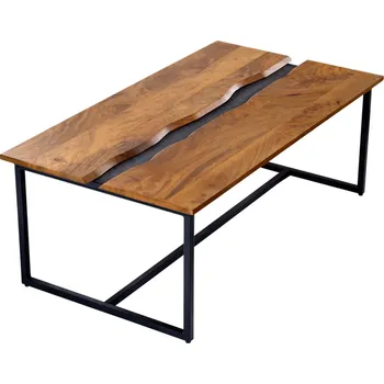 Konferenční stolek Konferenční stolek AMAZONAS 110 CM břidlice/masiv mango