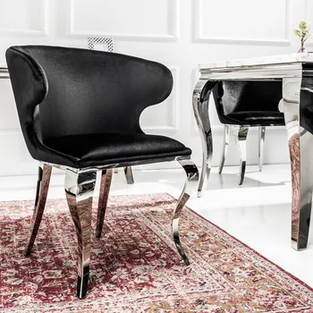 Jídelní židle Křeslo Barock černé - sada 2 kusů