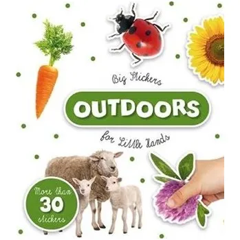 Cizojazyčná kniha Big stickers Colours - for little hands