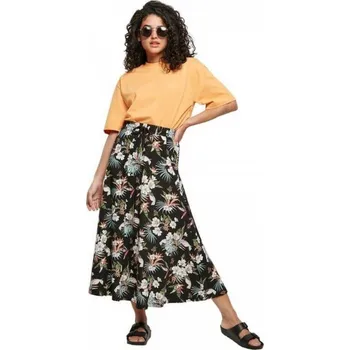 Dámská sukně Lehounká letní midi sukně Urban Classics z viskózy Barva: květiny, Velikost: XL