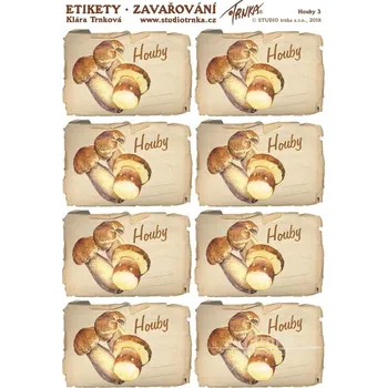 Samolepící etiketa Samolepící etikety - Houby 7