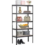 Regál RADMAN, dub/černá - SLEVA 3% s kodem radost25