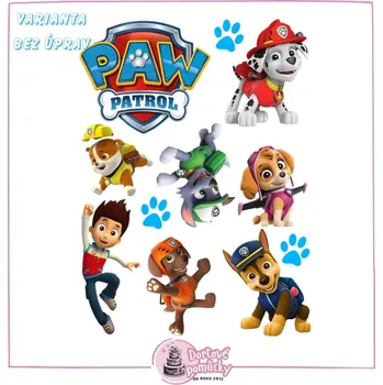 Přisada na vaření a pečení Pohádka Paw Patrol č.15 - jedlý papír - Úprava na přání +20 Kč / Jedlý papír / Bez decor gelu
