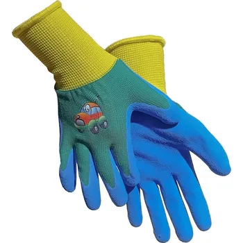 Dřevěná hračka PROTEC | Dětské rukavice DRAGO modré, máčené/bavlna, věk 5/+ 66551