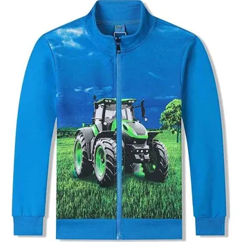 Chlapecká mikina DĚTSKÉ MIKINY Velikost: 104, Barva: Modrá