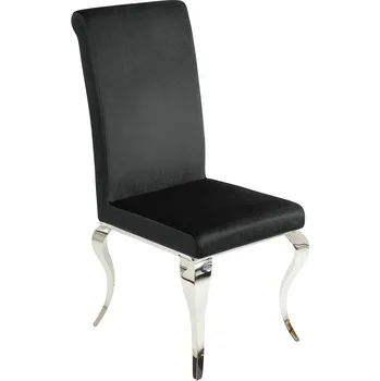 Jídelní židle 2SET židle MODERN BAROCK černá samet