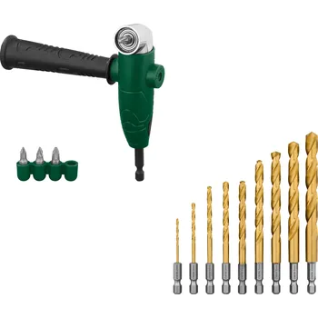 Příslušenství k nářadí PARKSIDE® Úhlový držák bitů / Sada spirálových HSS vrtáků