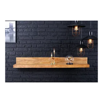 police Nástěnná police MAKASSAR 110 cm masiv mango