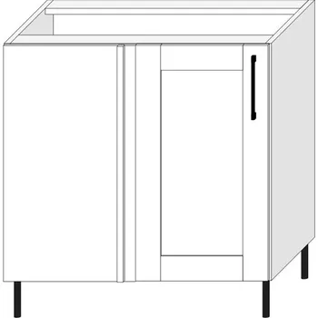 Kuchyňská skříňka Spodní rohová skříňka SR80/L PASTEL Dekor: Bílá