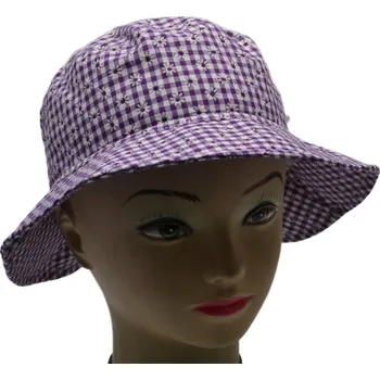 Kšiltovka Dívčí klobouk RDX 7945 Kárečko Barva: fialová, Velikost: 54