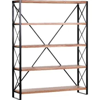 Knihovna Designový regál Chicago II z masivního akátového dřeva