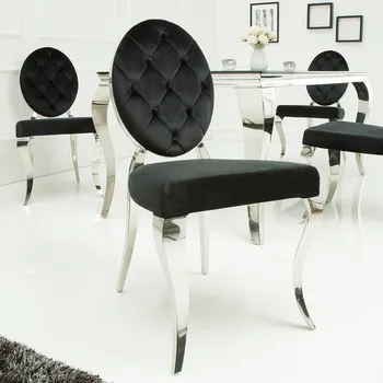 Jídelní židle Židle Barock černá - sada 2 kusů