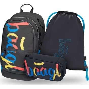 Set školních potřeb Školní batohový 3-dílný set BAAGL CORE - Logo (batoh, penál, sáček)