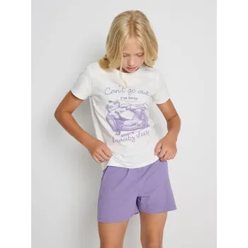 Sinsay - Dvoudílná pyžamová souprava - krémová - 951EV-01X - 951EV-01X-158