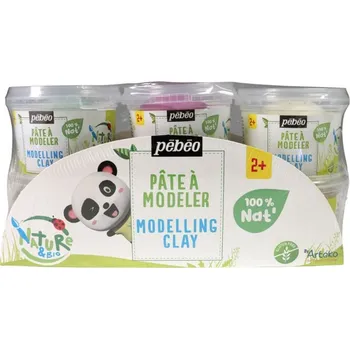 Modelovací hmota Přírodní modelovací hlína Pebeo 6 x 90 g