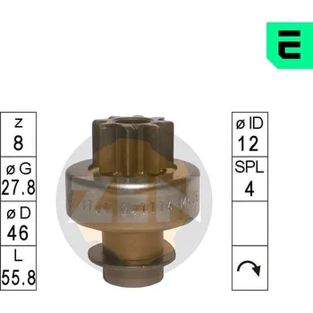 Startér Volnoběžný převod, startér, ZN1704