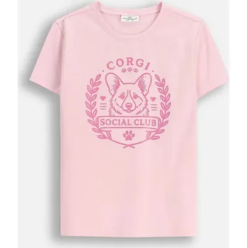 Dětské tričko Coccodrillo růžová barva, EVERYDAY GIRL A ZC5143220VGA 30X, vel. 116