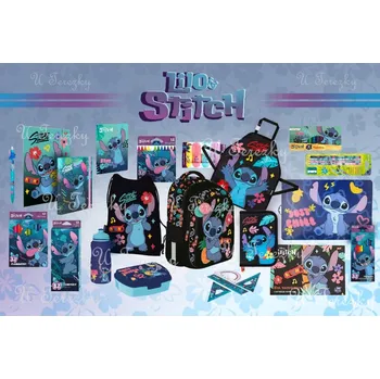 Školní batoh Lilo a Stitch Školní sada set batoh Lilo a Stitch, penál, sáček a doplňky 20 ks M/S79865/020