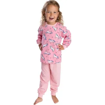 Dívčí pyžamo Bettymode Dívčí pyžamo JEDNOROŽEC CELOTISK dlouhý rukáv, 110