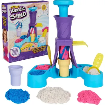 kinetický písek SPIN MASTER Kinetic Sand zmrzlinárna kraetivní set tekutý písek s nástroji | 65554