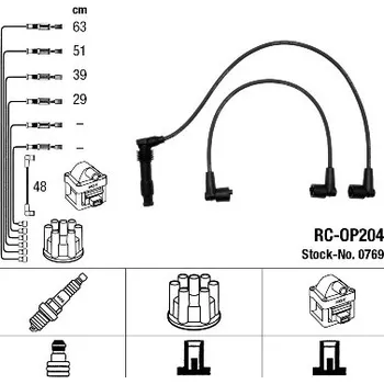 Zapalovací kabel Sada kabelů pro zapalování, 0769
