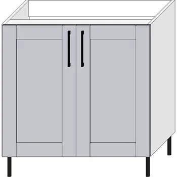 Kuchyňská skříňka Spodní dřezová skříňka S80D PASTEL Dekor: Šedá