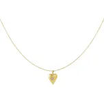 Náhrdelník HEART Birthstone - Červen Gold