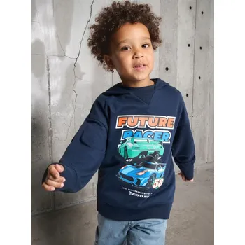 Chlapecké oblečení Sinsay - Mikina s&nbsp;kapucí - námořnická modrá - 277DN-59X - 277DN-59X-122