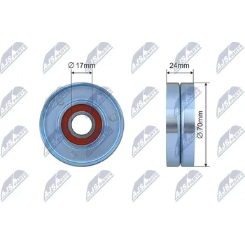 Napínací kladka, klínový řemen, RNK-LR-011