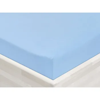 Prostěradlo Jersey napínací prostěradlo JR-014 Nebesky modré 90 x 200 - výška 20 cm