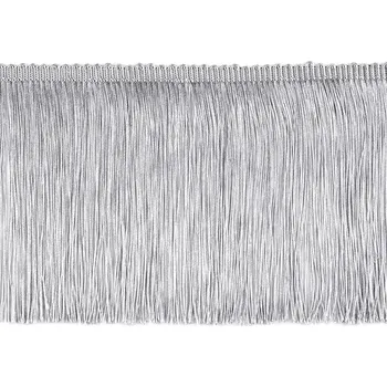 Třásně lesklé husté šíře 15,5 cm, barva 5 stříbrná