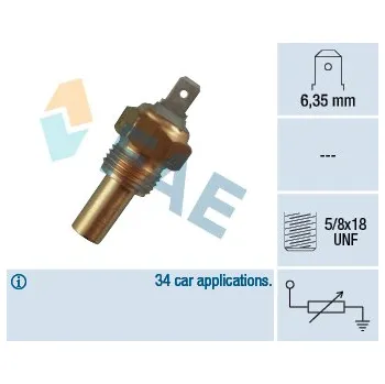 Čidlo automobilu Snímač, teplota chladiva, 31360