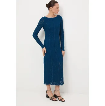 Dámské šaty Šaty Medicine zelená barva, midi, přiléhavé RW25-SUD404 67X, vel. XS