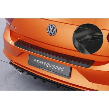 Lišta karosérie Plastová ochranná lišta zadního nárazníku CSR pro VW Polo 6 (Typ AW) - černá lesklá