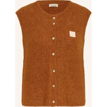 Dámská vesta American Vintage Dámská Pletená Vesta East S Alpakou, tmavě...