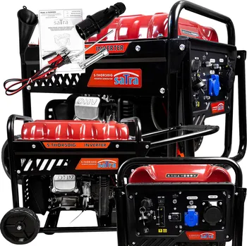 Elektrocentrála S-THOR50IG Jednofázová přenosná elektrocentrála Satra 5 kW benzínová