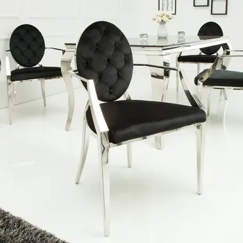 Jídelní židle Židle s područkou Barock černá