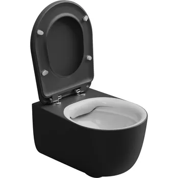 Klozet WC závěsné Hit, rimless, dvoubarevné, zadní odpad, HIWCSOBI000003