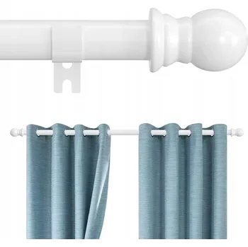 Garnýž Garnýž výsuvná s držákem bílá 76-284 cm nerezová ocel