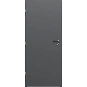 Interiérové dveře Porta doors ZK Plechové dveře 70 L, 700 × 1970 mm, pozinkované lakované, levé, antracit, plné SCWP0PML07LNT0SP3KH000