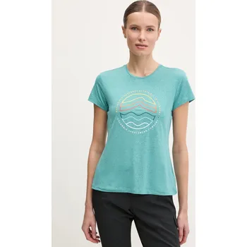 Pánské oblečení Sportovní triko Columbia Sloan Ridge 2077451 tyrkysová 66X, vel. L