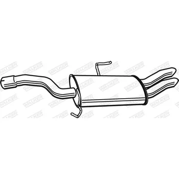 Výfukový systém Spojovací výfuková trubka, 22286
