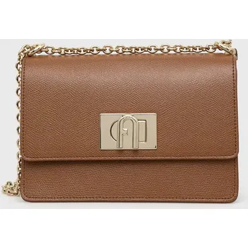 Kabelka Kožená kabelka Furla hnědá barva BAFKACO.ARE000.03B00 88X, vel. ONE SIZE