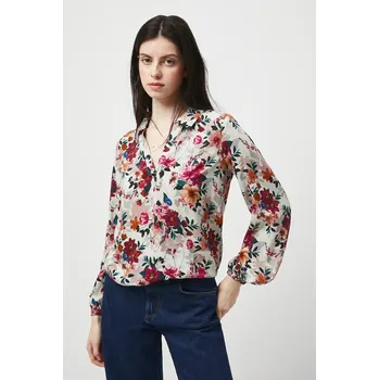 Dámská halenka Halenka Medicine dámská, béžová barva, vzorovaná RW25-BDD030 02A, vel. L