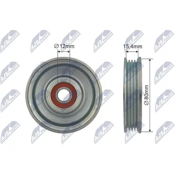 Napínací kladka, žebrovaný klínový řemen, RNK-NS-043